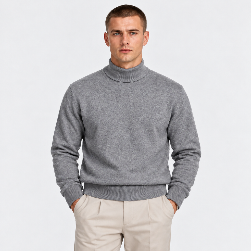 Classic Turtleneck Sweater – Long Sleeve Knit Pullover