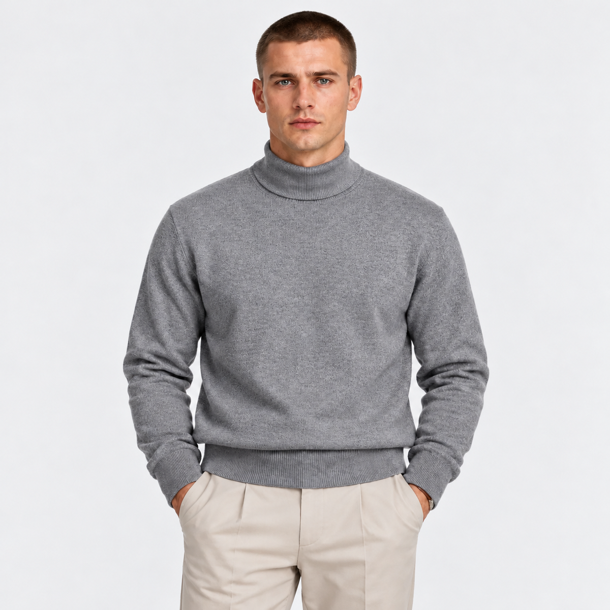 Classic Turtleneck Sweater – Long Sleeve Knit Pullover