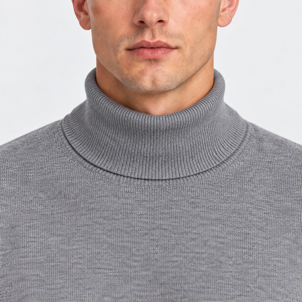 Classic Turtleneck Sweater – Long Sleeve Knit Pullover